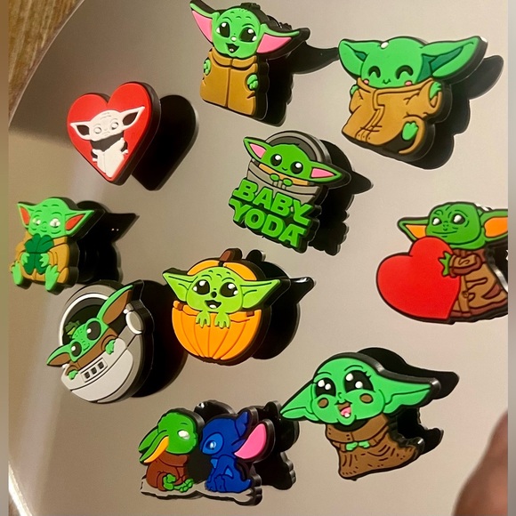 Star Wars Yoda Brand New Croc Shoe Jibbitz Charms Yoda set - Picture 2 of 2